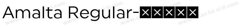 Amalta Regular字体转换